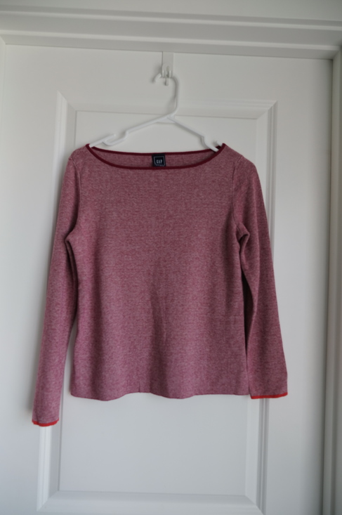 GAP Tops - GAP Petite Pink Knit Long Sleeve Sweater Top Size S